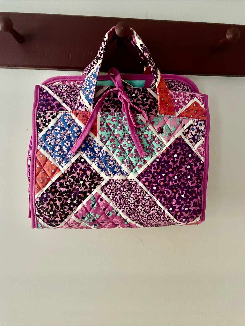 Vera Bradley Quilted Patchwork Tote Bag in Purple
